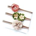 3pcs Artsy Baby Girl Flower Headband Set--Infant.  $6.00
