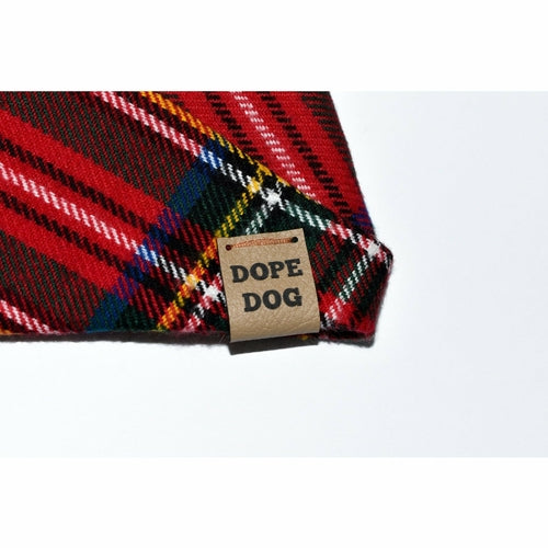 Holiday Classic Red Tartan Plaid Dog Scarf