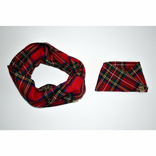 Holiday Classic Red Tartan Plaid Dog Scarf