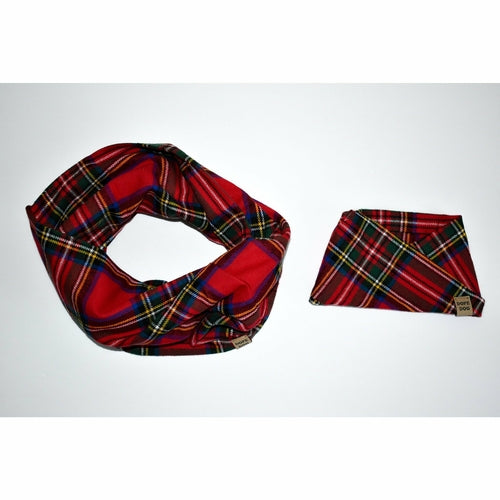 Holiday Classic Red Tartan Plaid Dog Scarf