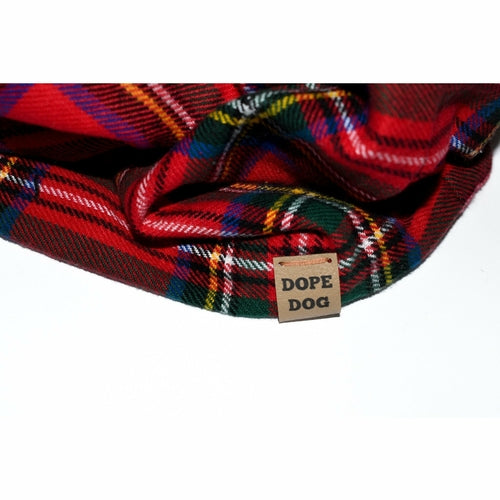 Holiday Classic Red Tartan Plaid Dog Scarf