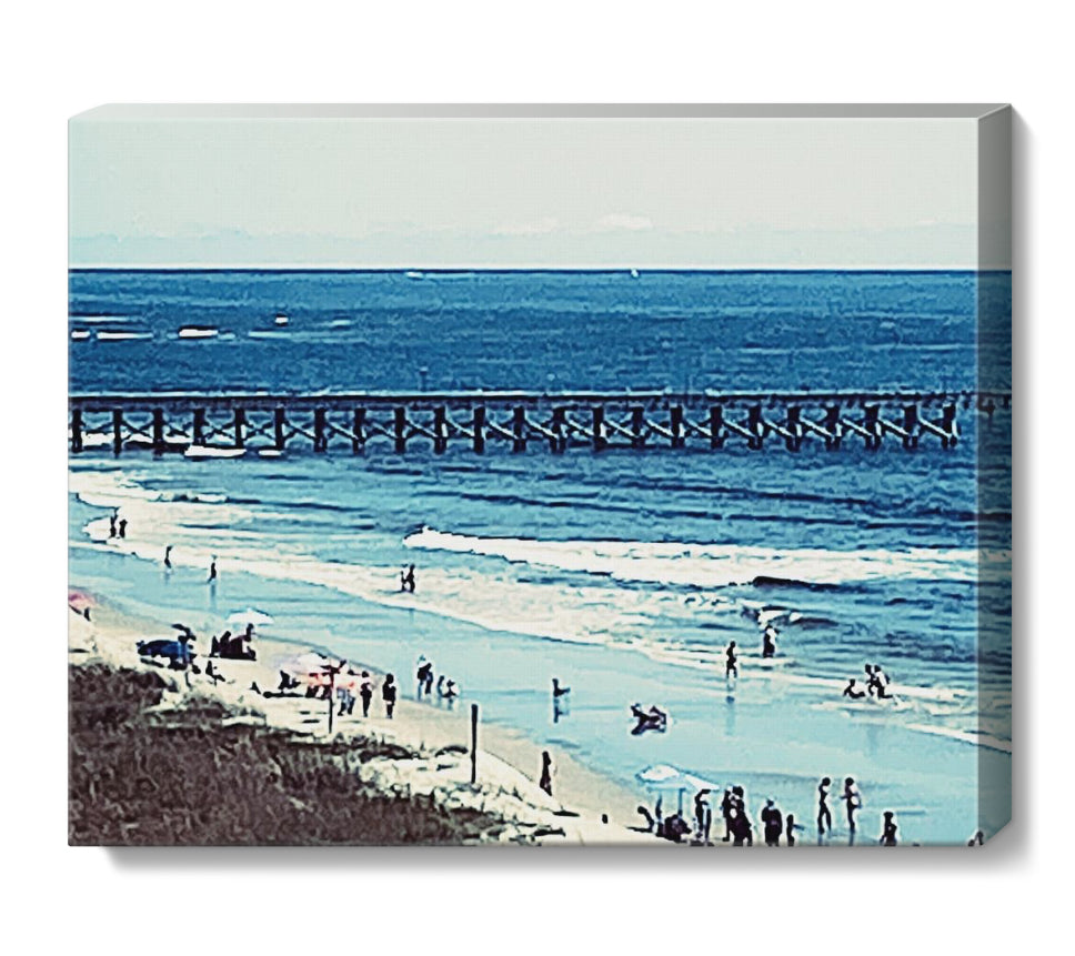 Original Artwork: “On The Beach” “16x20” Stretched Canvas.   $50.00