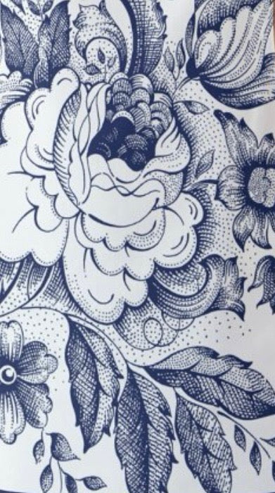 "The Secret Ingredient" Blue Floral Apron (Size Medium).   $30.00