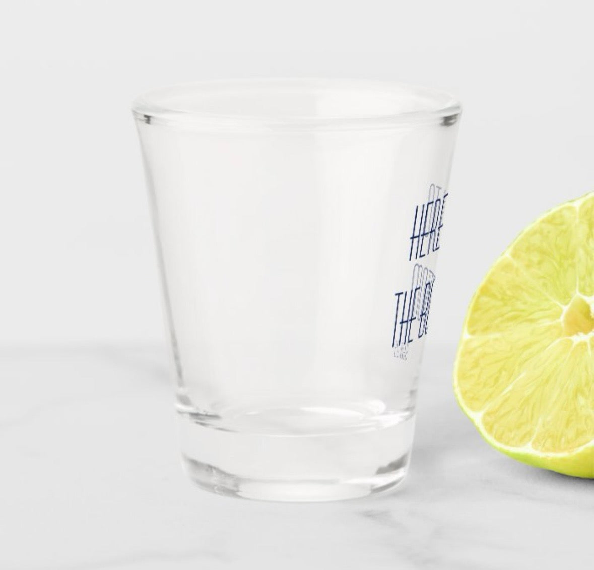 "Here's To The Bottom" Shot Glasses--Set of 4   $40.00