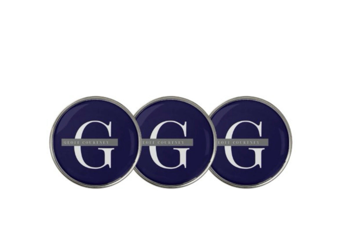 **CUSTOM PERSONALIZED GOLF BALL MARKERS--3.  GC