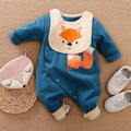 Baby Jumpsuit Cartoon Climbing Suit Saliva Towel